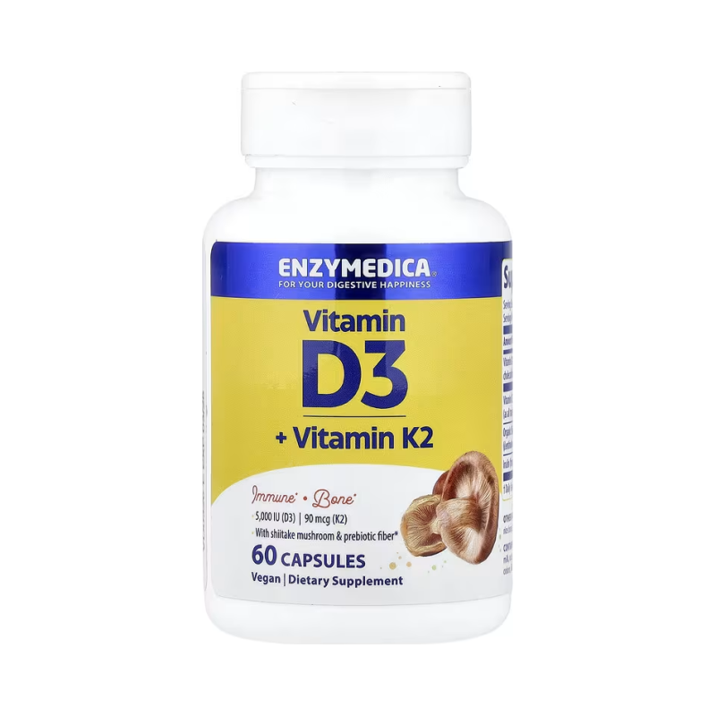 Enzymedica, Vitamina D3 + vitamina K