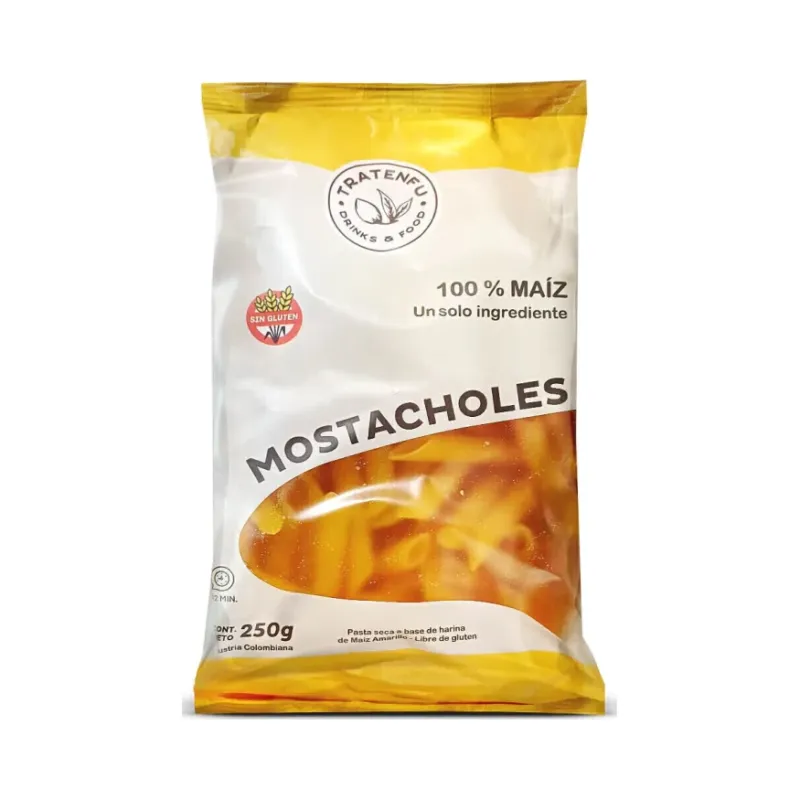 Fideos Mostacholes de Maíz TRATENFÚ 250g