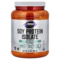 NOW Foods, Deporte, Aislado de proteína de soja, puro sin sabor