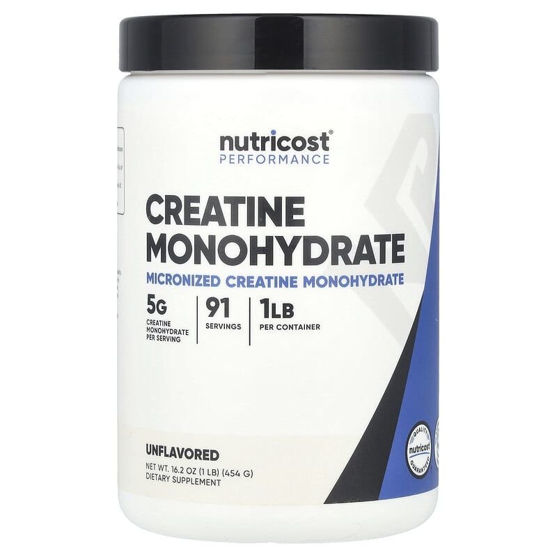 Nutricost, Rendimiento, monohidrato de creatina, sin sabor