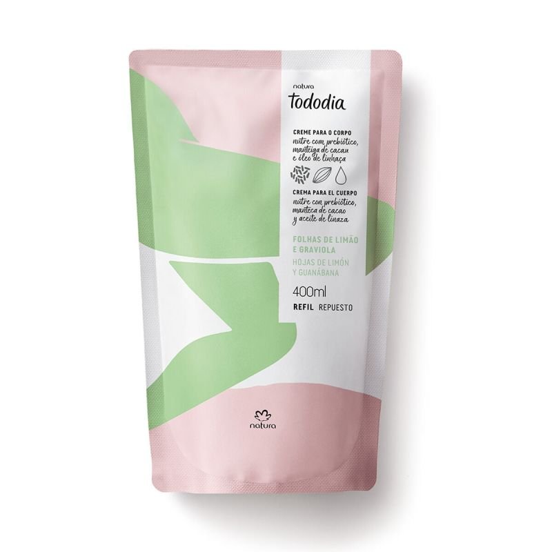 Repuesto Crema Nutritiva Tododia Hojas de Limón y Guanábana 400 ml