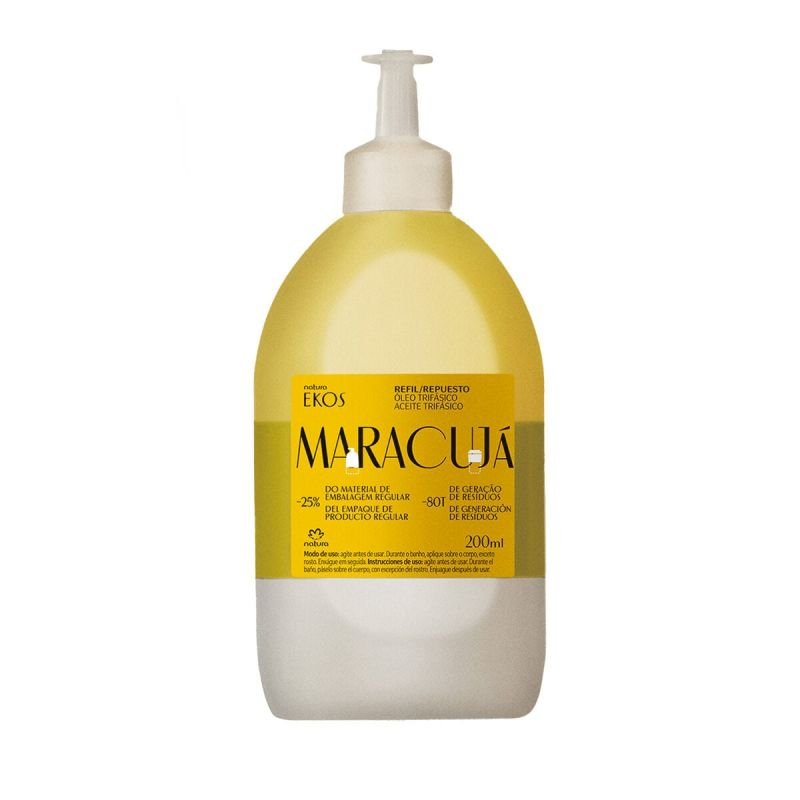Repuesto Óleo Trifásico Corporal Ekos Maracuyá 200 ml